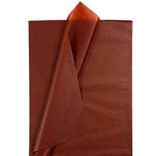 Papel seda marron paquete x 24 unidades