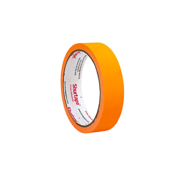 Cinta masking tape naranja neón 1 x 15 yd Shurtape