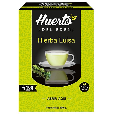Hierba luisa caja x 100 und huerto del eden