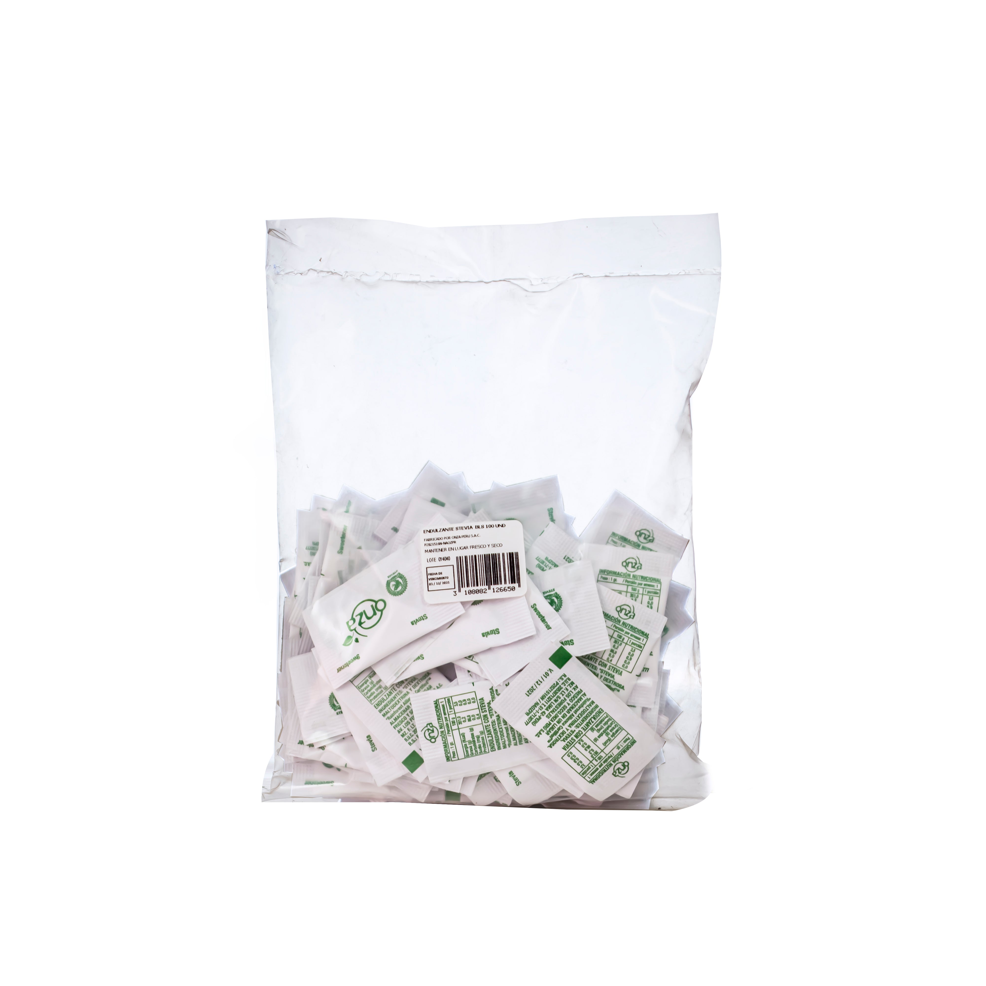 Endulzante stevia bolsa x100 und Onza