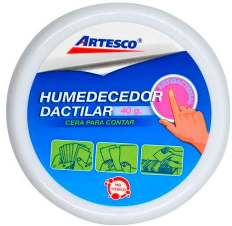 Humedecedor dactilar 40gr artesco