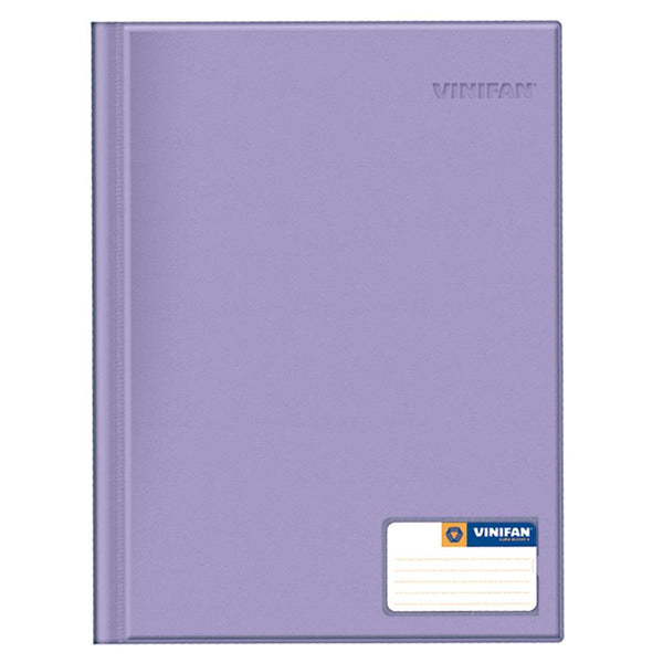 Folder doble tapa A4 con gusano color lila Vinifan
