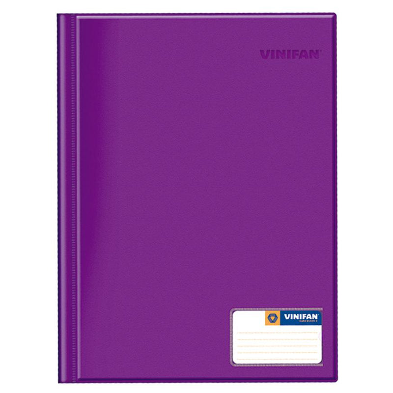 Folder doble tapa oficio con gusano color morado Vinifan