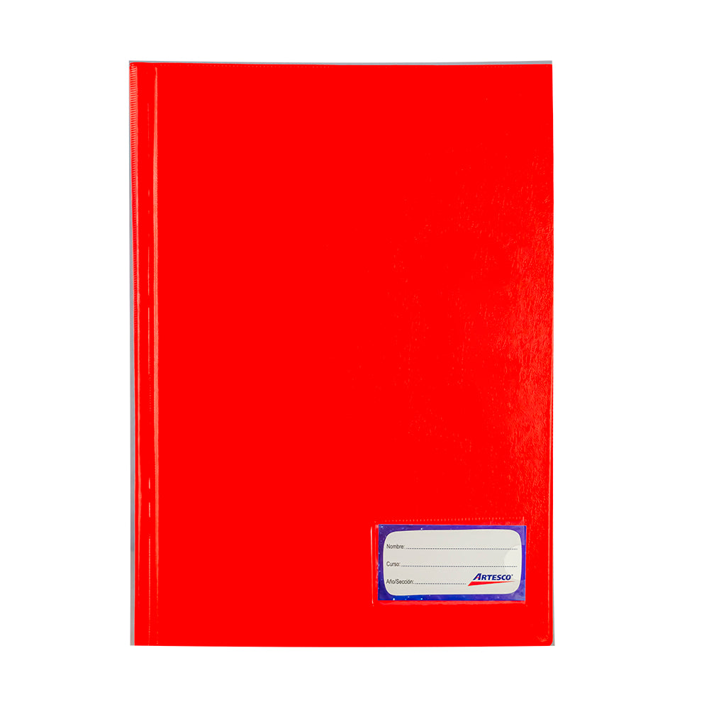 Folder doble tapa oficio con gusano color rojo Artesco