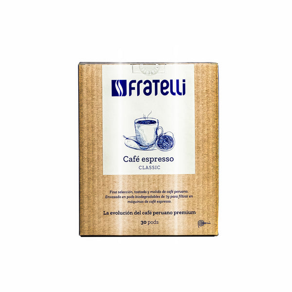 Café clásico caja x 30 und Fratelli