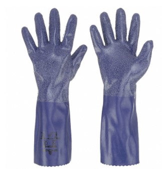 Guante de nitrilo azul NSK 24 T/9 x par Showa