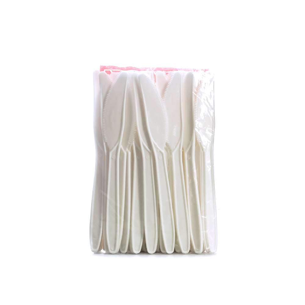 Cuchillo blanco # 8 descartable x 50 unidades