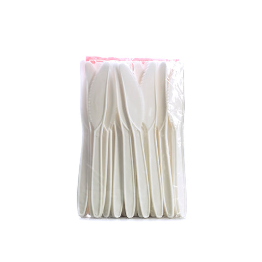 Cuchillo blanco # 8 descartable x 50 unidades