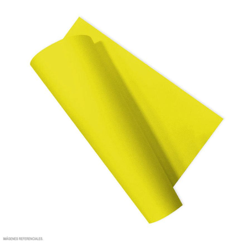 Cartulina escolar amarillo 50cm x 65cm x 100 unidades