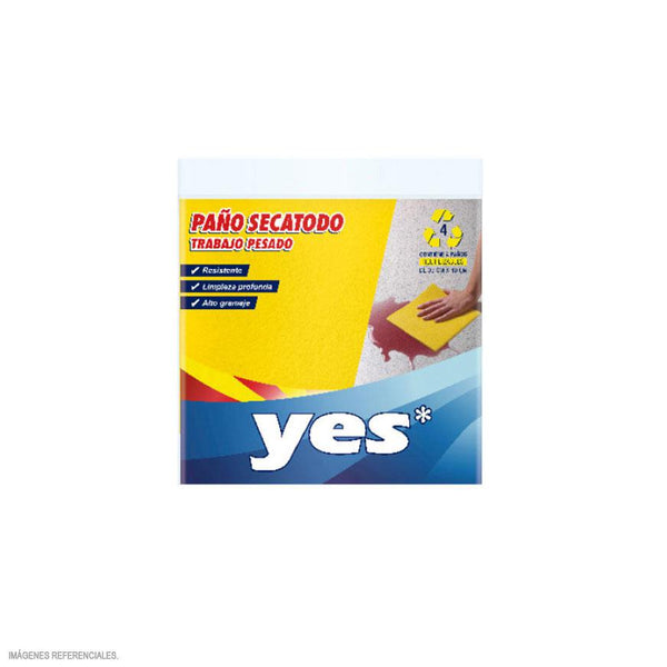 Paño secatodo amarillo x 14 unidades Yes