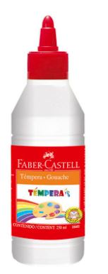 Témpera blanco 250 ml Faber Castell