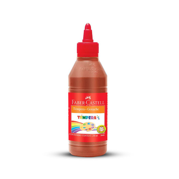 Témpera marrón 250 ml Faber Castell