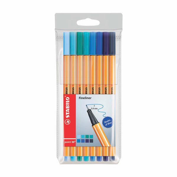 Estuche sombras azules x8 pza point 88 Stabilo