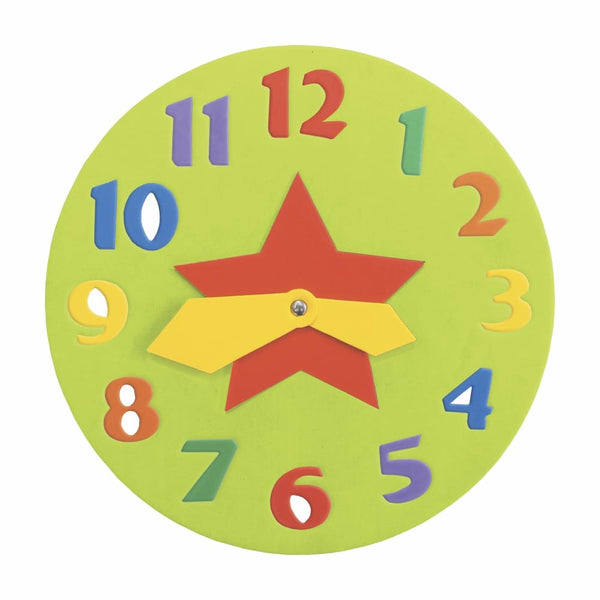 Juego educativo goma eva encaje reloj Arti Creativo