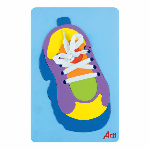 Juego educativo goma eva pasado zapatilla 3 en 1 Arti Creativo