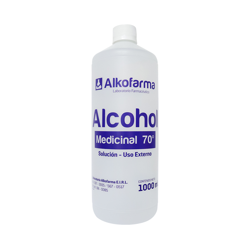 Alcohol medicinal 70 x 1000 ml alkofarma