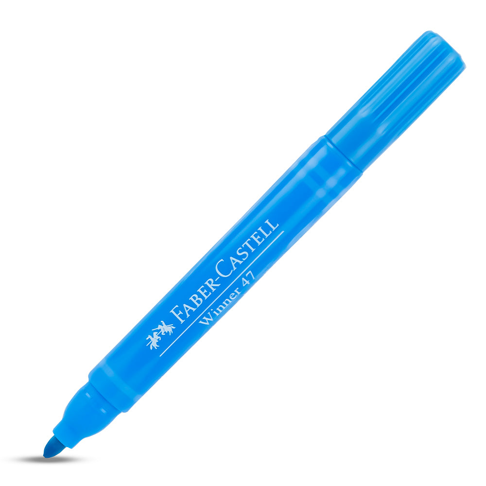Plumón grueso celeste winner 47 Faber CastellPlumón grueso celeste winner 47 Faber Castell