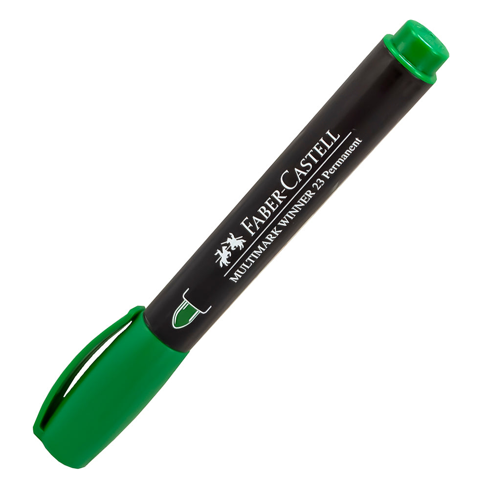 Plumón permanente verde winner 23 faber castell