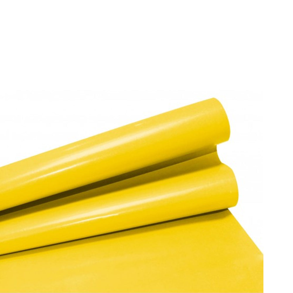 Papel lustre color amarillo paquete x 100 unidades