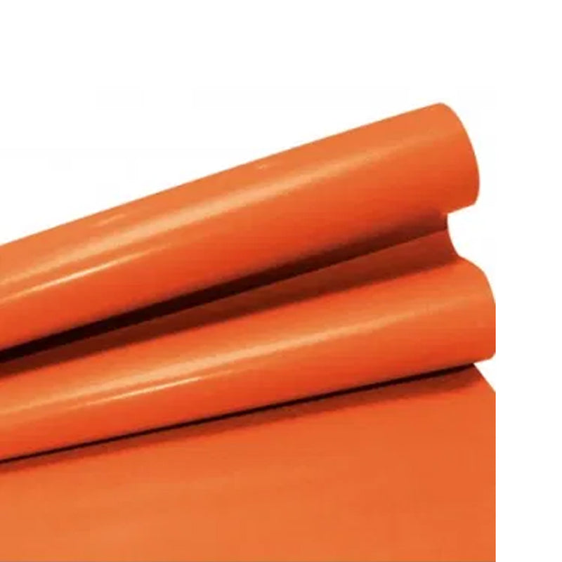 Papel lustre color naranja paquete x 100 unidades