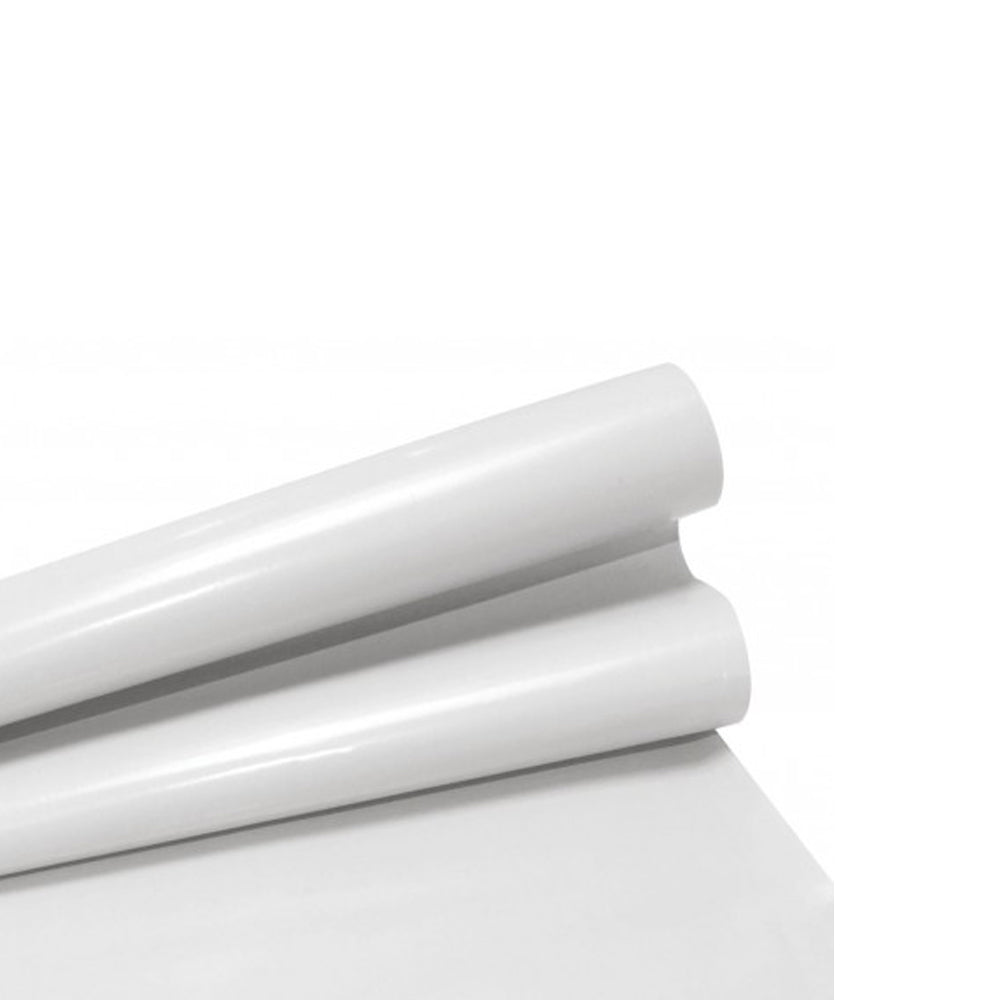 Papel lustre color blanco paquete x 100 unidades