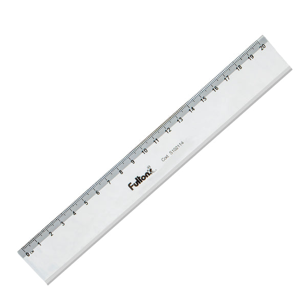 Regla acrílica 20cm transparente fultons