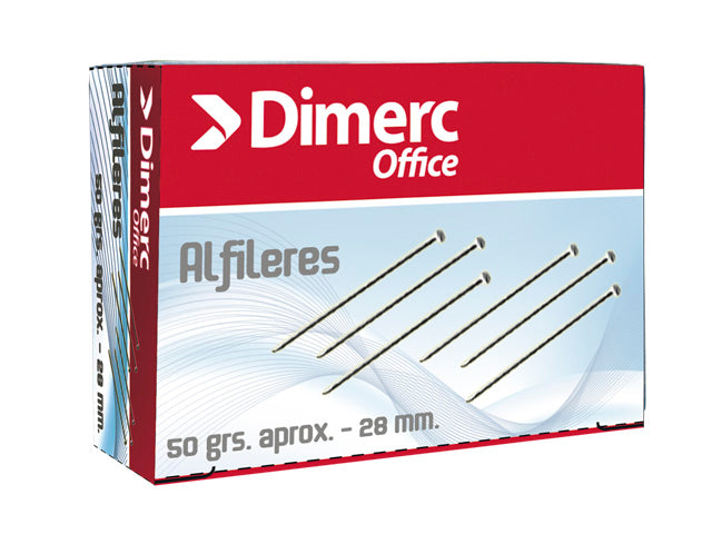 Alfiler 28mm caja 50gr Dimerc