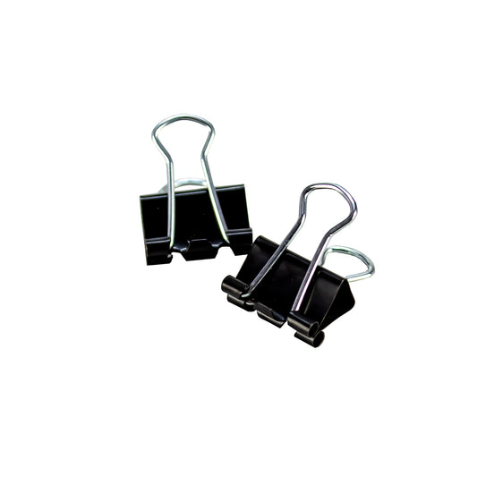 Binder clips 15mm (5/8) caja x 12 unidades Fultons