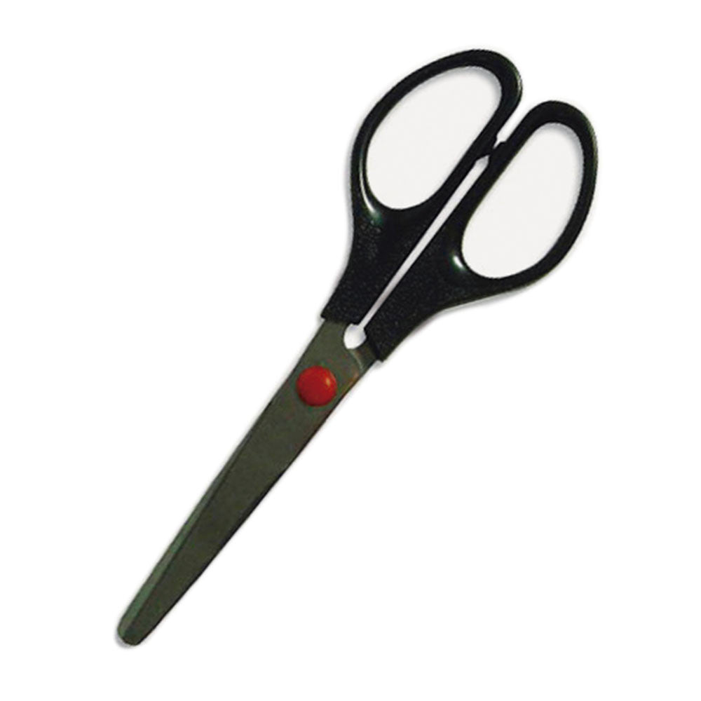 Tijera de oficina plástico metal negro Fultons