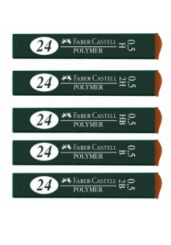 Minas HB 0.5 mm estuche x24 unidades Faber castell