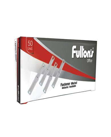 Fastener metálico anticorte caja x 50 unidades Fultons