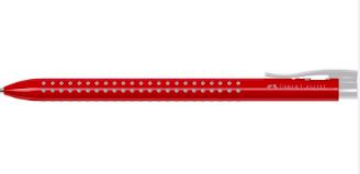 Bolígrafo rojo grip 2022 m retráctil 1.0mm Faber Castell