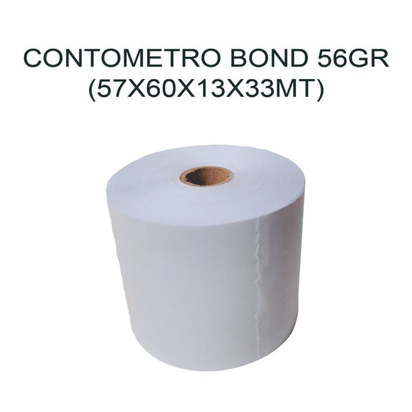 Contometro bond 56gr 57x60x13x33mt x 10 rollos rotapel