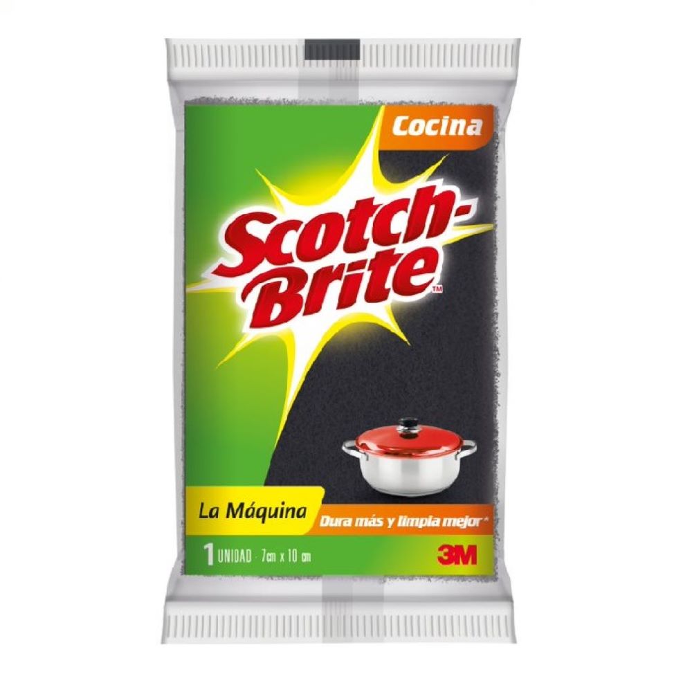 Esponja la máquina  x 1 unidad Gris Scotch-Brite