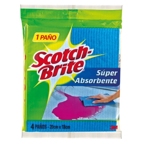 Paño super absorbente color surtido x 1 unidad Scotch-Brite