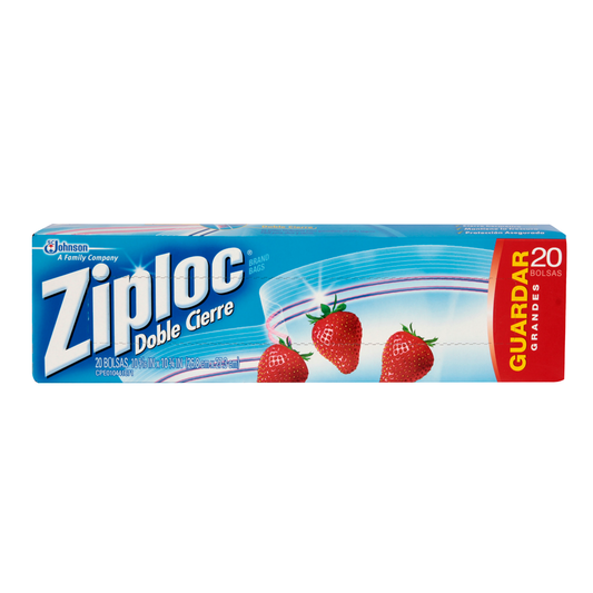 Bolsas guardar grande 26.8x27.3cm x 20 und ziploc