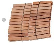 Ganchos de madera para colgar la ropa x 12 und