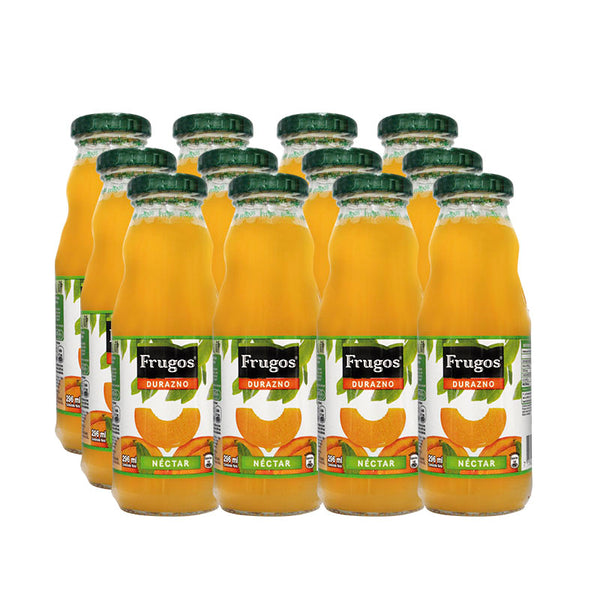 Néctar durazno vidrio 286 ml pack x 12 un frugos
