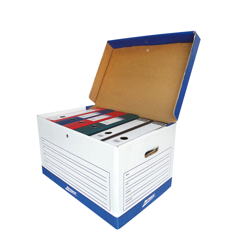 Caja de archivo tipo baul (30.5x54x37.5cm) n1 artesco