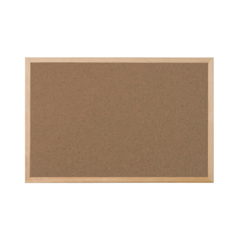 Pizarra corcho doble 45x30cm marco de madera bi office