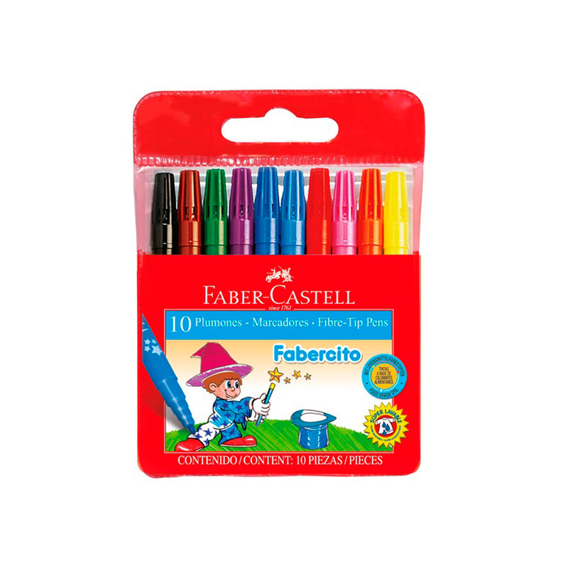 Plumón fabercito 30040 x 10 unidades faber castell