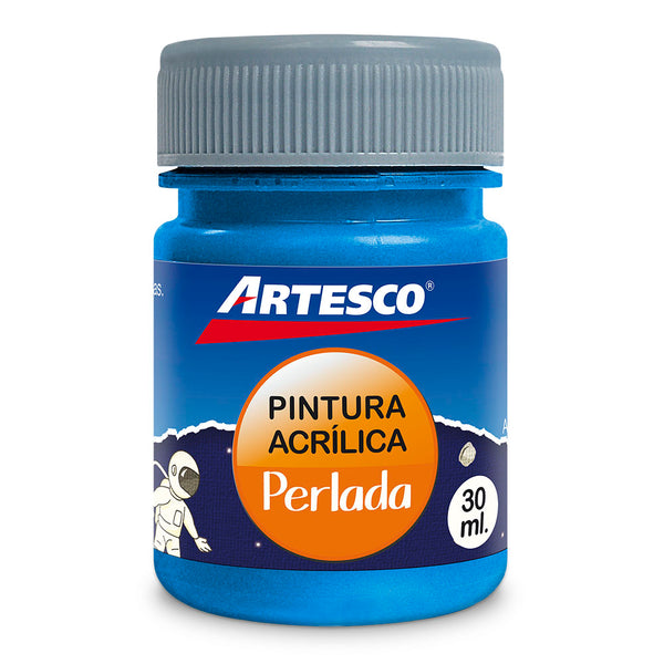 Pintura acrílica metalica 30ml azul (407) artesco