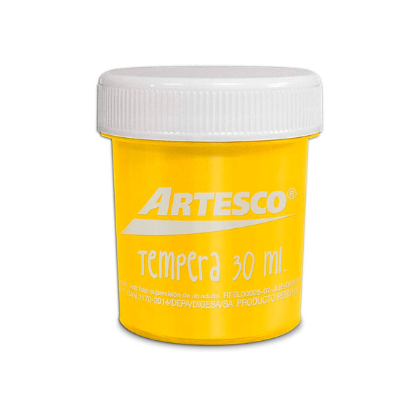 Témpera amarillo 30 ml Artesco