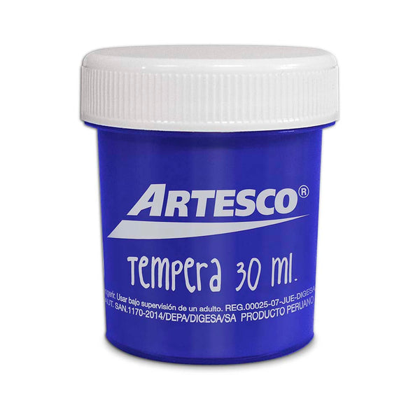 Témpera azul 30ml Artesco
