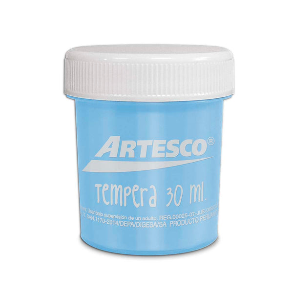 Témpera celeste 30 ml Artesco
