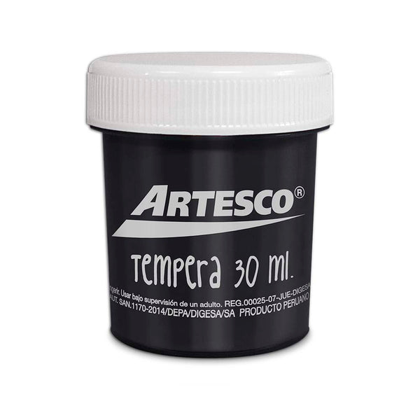 Témpera negro 30 ml Artesco